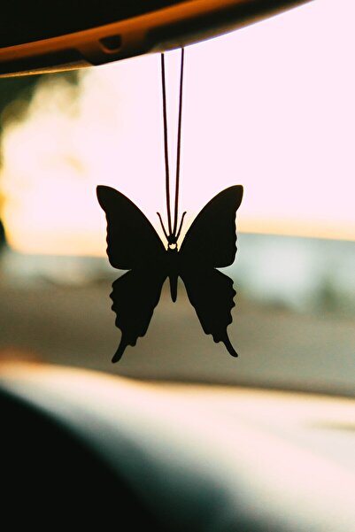 mufamet Araba Süsü Metal Kelebek Dikiz Aynası Süsü Mfmt0032