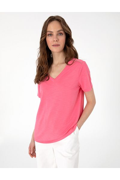 Pierre Cardin Pink Regular Fit T-Shirt 50301461 -Vr041