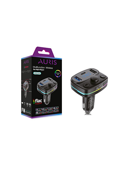 Genel Markalar Auris ARS-M44 Araç Kiti 3.1A 15W Şarj ve Fm Transmitter Blueto...