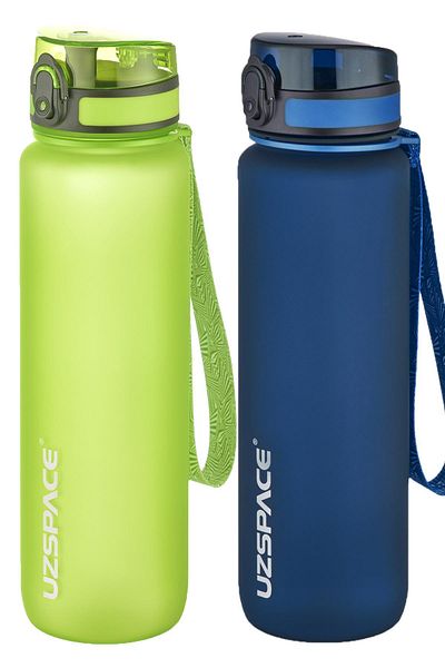Uzspace 1000 Ml Large Size 2-Piece Tritan Flask Set - 14 Different Color Options