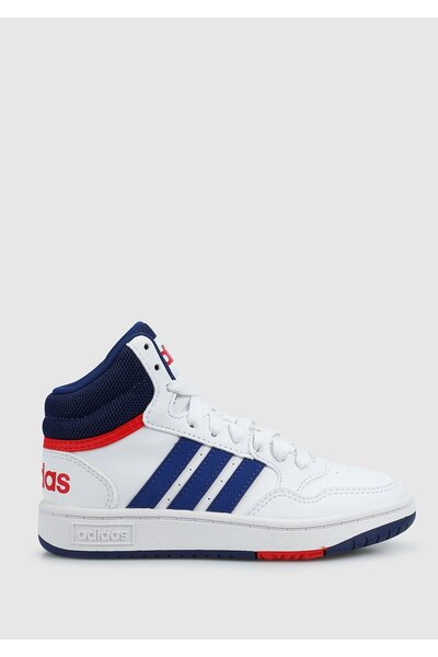 adidas Pantofi de baschet unisex Hoops 3.0 Mid K alb Gz9647