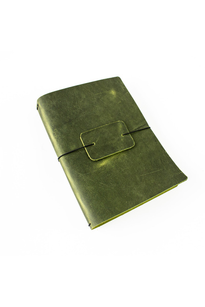 noft A5 Travel Notebook Deri Defter Kılıfı - Seyahat Defteri 16 x 23 cm