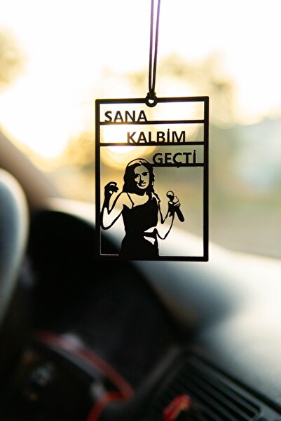 mufamet Araba Süsü Metal Yıldız Tilbe Dikiz Aynası Süsü Gerçek Silüet Oto Aks...