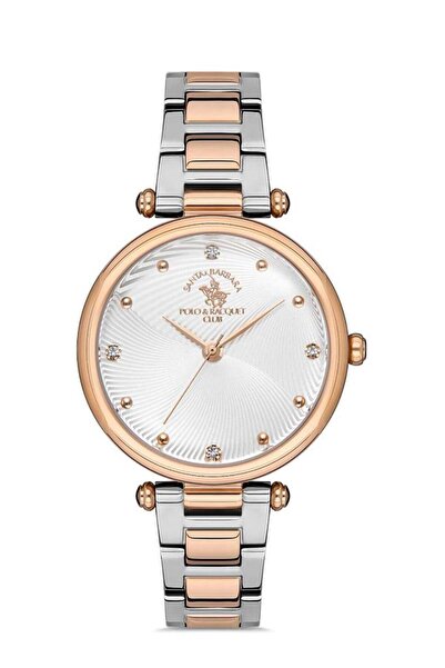 Santa Barbara Polo & Racquet Club قلادة نسائية من الفضة الوردية، تصميم سانتا ...