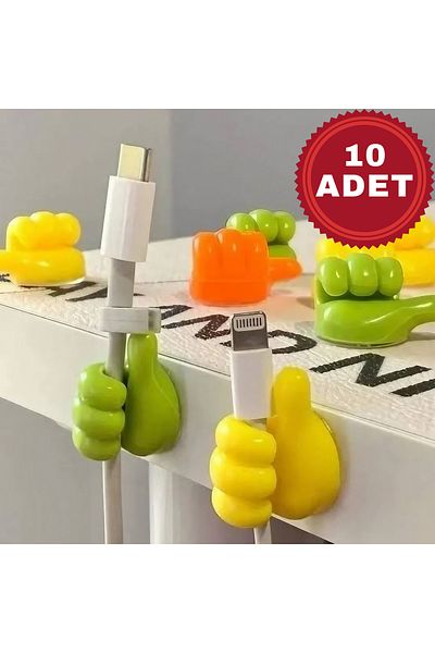 MUUN STORE حامل كابل على شكل يد 10 قطع