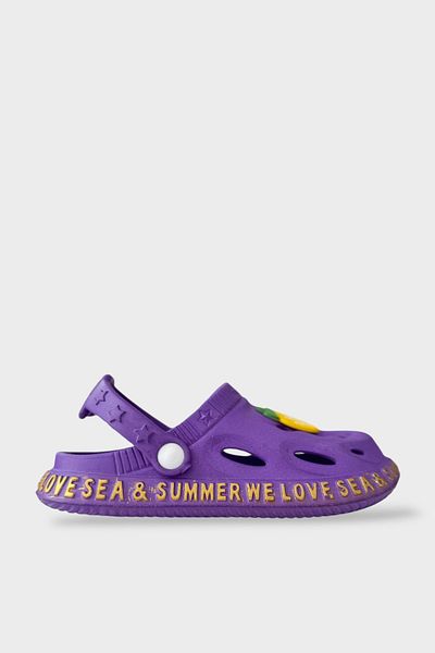 Liger Lilac Shape Accessory Non-Slip Sole Sandals for Sea and Beach