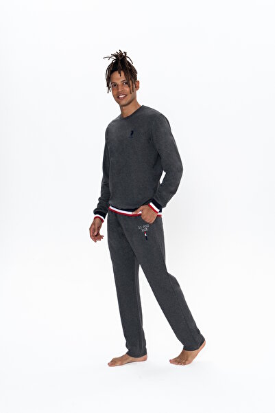 U.S. Polo Assn. U.S. Polo Assn. Erkek Antrasit Kutulu Çeyizlik Pijama Takımı - SELKR18U92O0I
