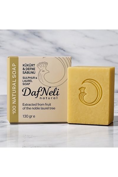 Dafneli Natural Sulfur & Laurel Soap, 130 Gr