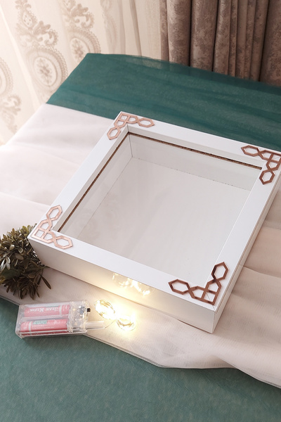 Verda Çerçeve إطار ذاكرة LED مقاس 20 × 20 × 5 سم! إطار ذاكرة زهرة الموضة الجد...