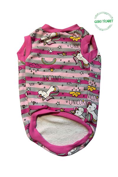 Goboticaret Unicorn Field Line Pink Cat-Dog Outfit Dress