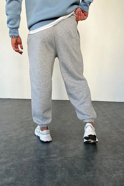 SURMARİ 10 τεμ. Unisex κανονικό γκρι φούτερ με ελαστικά πόδια