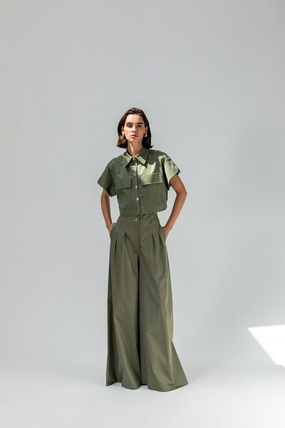 KAMEYA Pleated Fabric Pants 25S20725