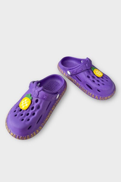 Liger Αντιολισθητικά πέδιλα σε σχήμα λιλά με αξεσουάρ για θάλασσα και παραλία