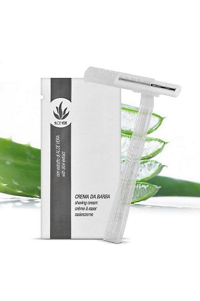 OEM Shaving Set consisting of Razor with Protective Cap and Shaving Cream with Aloe Vera, 50 pcs