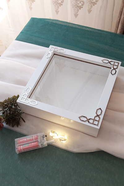 Verda Çerçeve إطار ذاكرة LED مقاس 20 × 20 × 5 سم! إطار ذاكرة زهرة الموضة الجد...