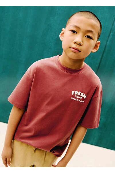 MANGO Kids T-Shirt mit geprägtem Print