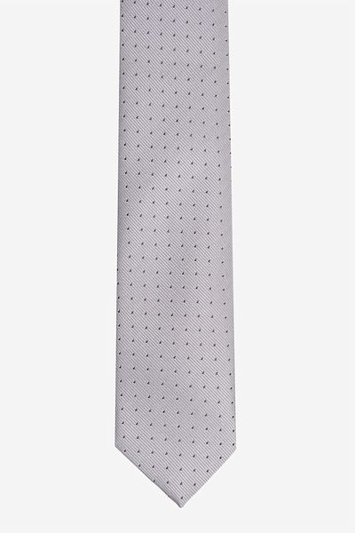 ALTINYILDIZ CLASSICS Men's Gray Patterned Thin Tie
