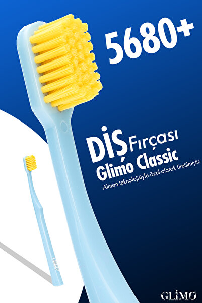Glimo Classic 5680+ Diş Fırçası, Hassas Diş Eti Dostu, Ultra Yumuşak Kıl, Diş...