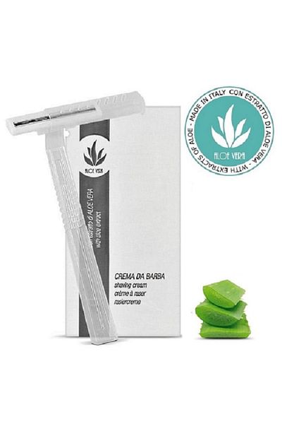 OEM Shaving Set consisting of Razor with Protective Cap and Shaving Cream with Aloe Vera, 50 pcs