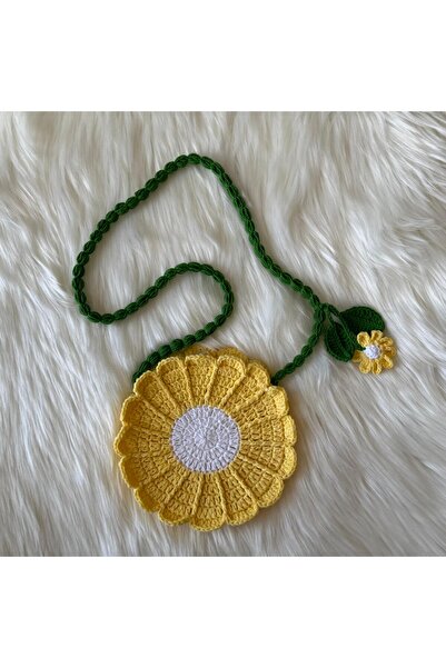 Home EL ÖRGÜSÜ PAPATYALI ÇAPRAZ ÇOCUK ÇANTASI