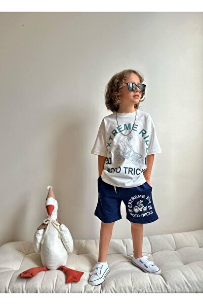 YİGİT BUTİK Yigit Butik εμπριμέ σορτς για αγόρια κάτω και επάνω σετ