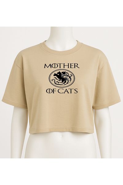 Elvellon Mother Of The Cats Oversize Crop Top Bustier