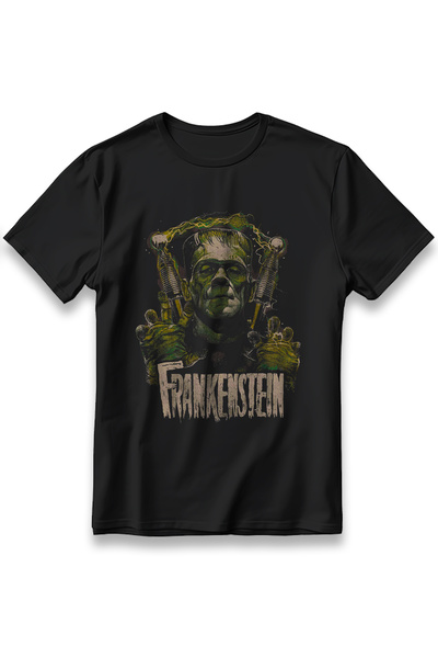 EZG Business Μοντέλο ταινίας FRANKENSTEIN Unisex 100% βαμβακερό μπλουζάκι cas...
