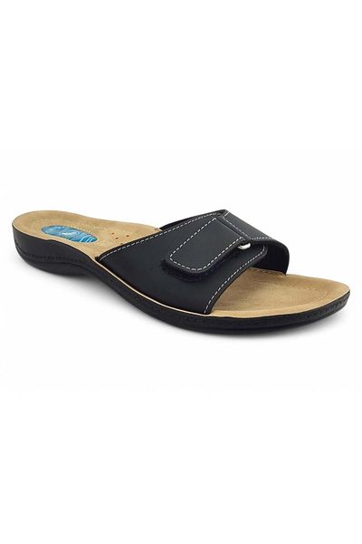 Ceyo 9808-15 Ceyo Slippers with Heel Spur-Black