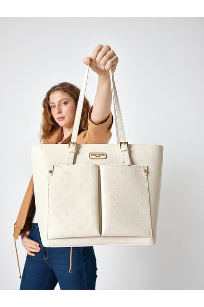 Pierre Cardin Pi̇erre Cardi̇n Shoulder Bag 05Pc25Y901-P Vanilla