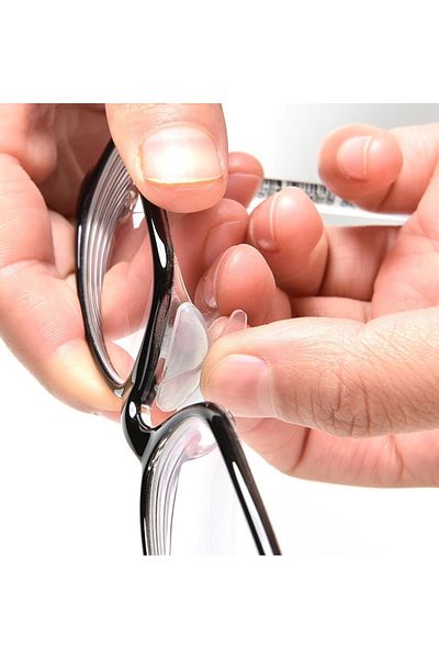 Market66 1 Pair Anti-Slip Silicone Nose Pad Glasses Nose Pads Transparent