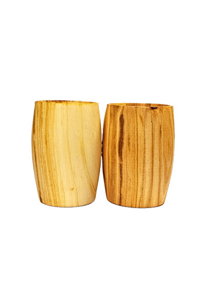 Caziphane Doğal Ahşap Ayran Bardağı,Kulplu Bardak,Bira Bardak,1 Adet