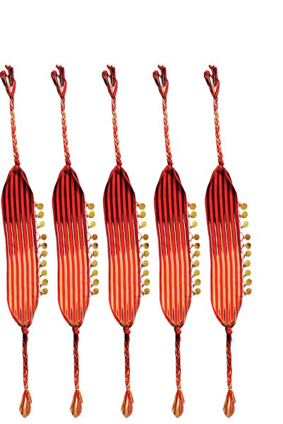 İkbal 5i Birarada Karadeniz Yöresel Dokuma Kumaş Keşan Örgülü Liralı Fular Ba...