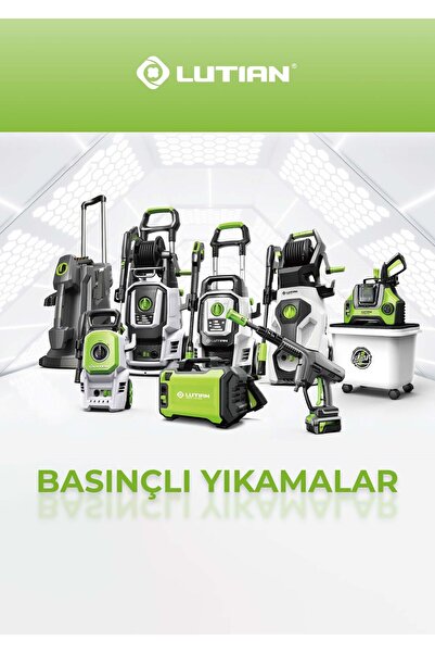 İBTAŞ LUTIAN LC101-350 - 55 Bar Akülü Oto Araba Yıkama Makinesi - 40 Volt 2 Amper Tek Akülü