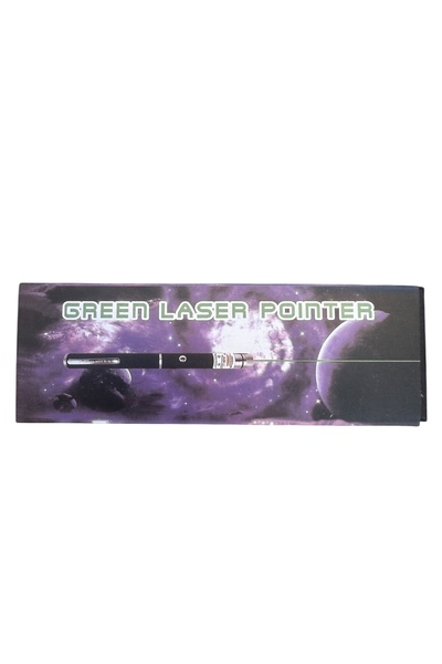 NATUREL Green Laser Pointer Yeşil Lazer Kalem 5 Başlıklı, Kutulu Set