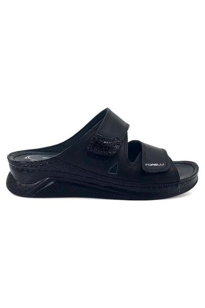 Forelli Greta Daily Anatomical Slippers-Black