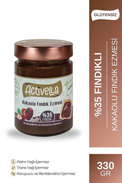 Kakaolu Fındık Ezmesi 330gr %35 Fındıklı