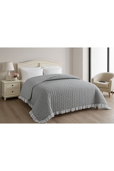 la lune home Adriana Ruffled Multi-Purpose Pique