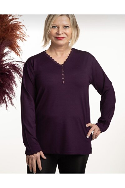 Pıtırcık V-Neck Mother's Blouse Cotton