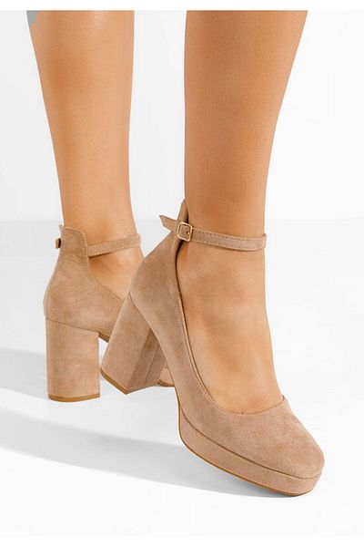 B T Shoes Pantofi Cu Toc Gros Isperta V2 Kaki