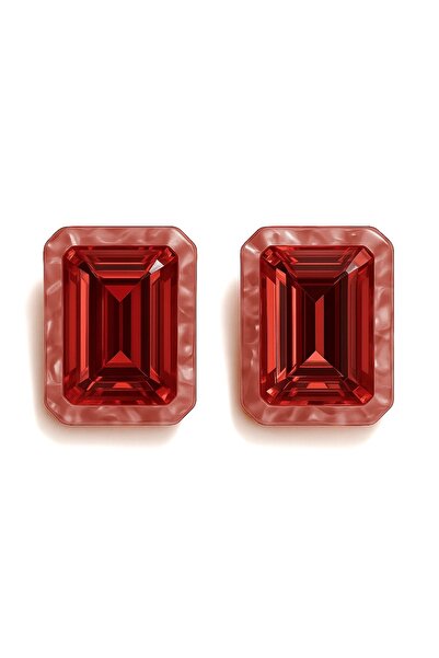 neslyaccessories 925 Ayar Gümüş Renkli Taşlı Küpe