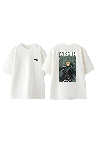 THEWERT Attack On Titan Armin Design Rukotvorska Torba Štampano Pamuk Bela Ov...