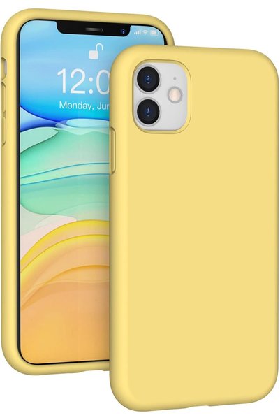 EDELFU iPhone 11 (6.1 Inch) Launch Silicone Cover Velvet Matte Texture Inside...