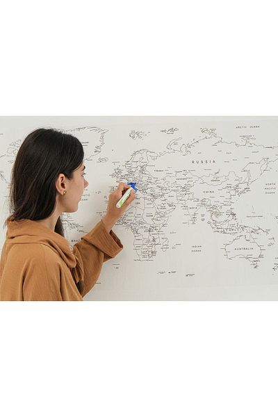 TutturX World Map with Pen Gift
