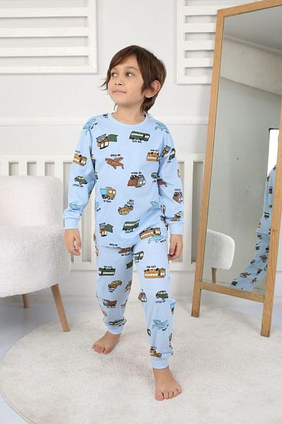 İsobel Kids Costum de pijama cu mânecă lungă cu model pentru băiat