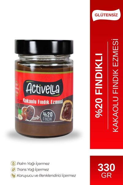Activella Kakaolu Fındık Ezmesi 330gr %20 Fındıklı