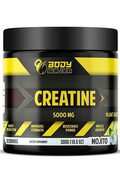 Body Builder Creatine 5000mg Energy booster, 50 Servings, 300 gm - Mojito Flavor