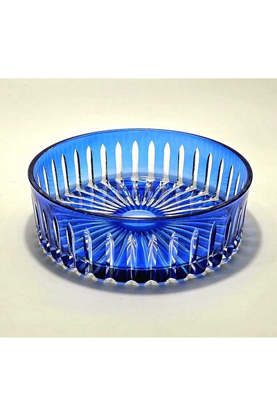 Kristal Market 25cm Crystal Cut Decor Fruit Bowl Tableware Bowl