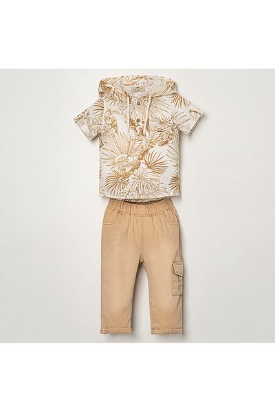 cskticaret Mother Baby Cocosis Men 9-12-18-24 Months Palm Shirt Suit