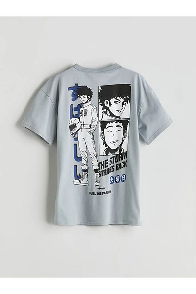 LC Waikiki Lcw Kids Gray Crew Neck Boy T-Shirt