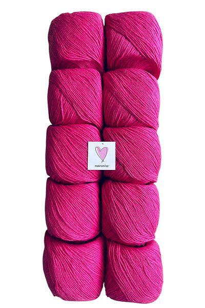 Makromİps Πολυτελές Amigurumi Punch Νήμα Baby Soft Cotton Πλέξιμο - 10 ΤΕΜ (50grx10) Νήμα Hobby